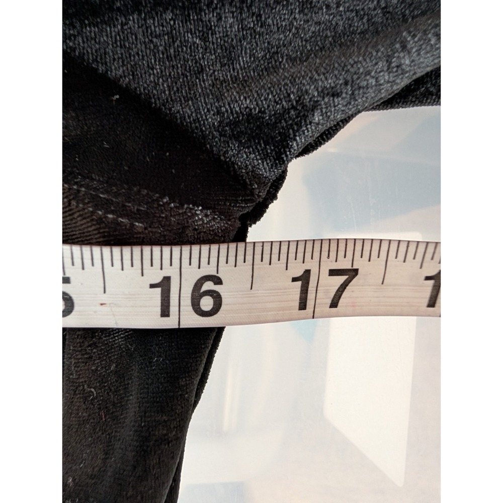 Hollister Black Velvet Whimsigoth Renaissance Dark Fairy Corset Milkmaid Top Med - Picture 9 of 10